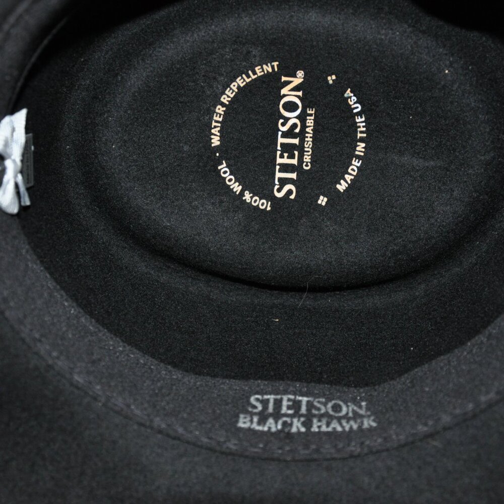Stetson Black Hawk Wool Hat - Picture 5 of 6